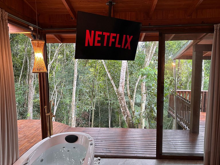 Cabana Rustico, Luxo & SPA : Sauna de Vidro