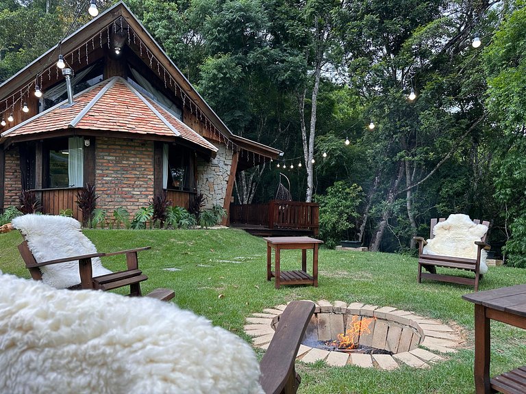 Cabana Rustico, Luxo & SPA : Sauna de Vidro