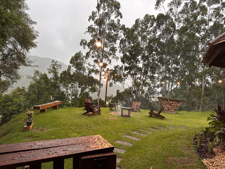 Cabana Rustico, Luxo & SPA : Sauna de Vidro