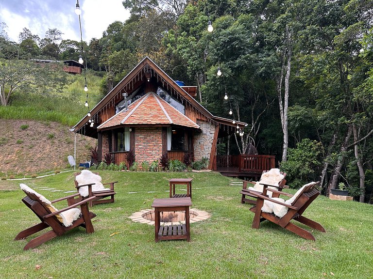 Cabana Rustico, Luxo & SPA : Sauna de Vidro