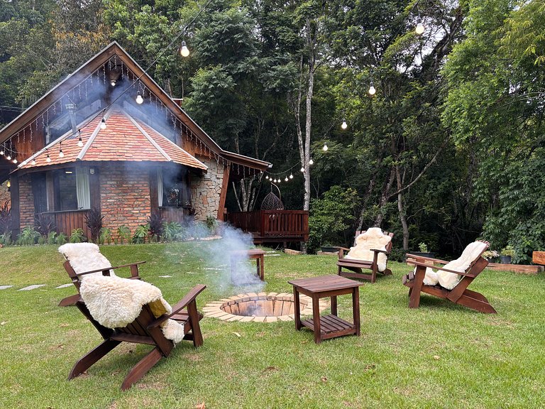 Cabana Rustico, Luxo & SPA : Sauna de Vidro