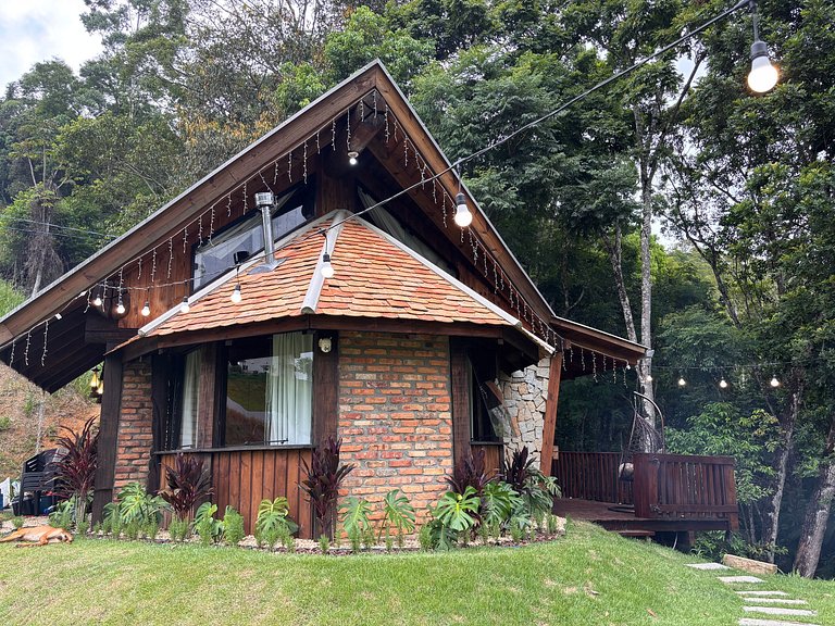 Cabana Rustico, Luxo & SPA : Sauna de Vidro