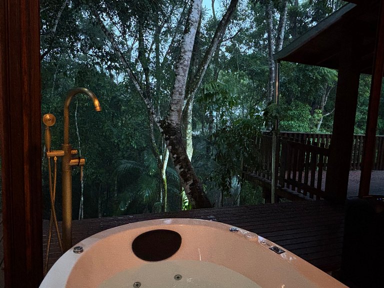 Cabana Rustico, Luxo & SPA : Sauna de Vidro