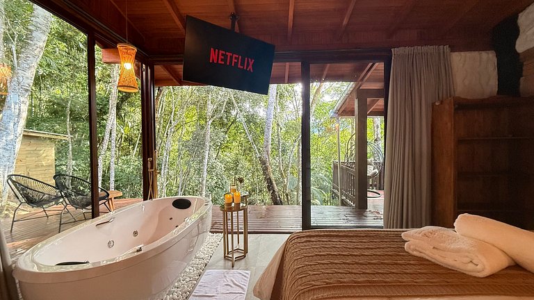 Cabana com sauna vidro e SPA | Nemora Reserva