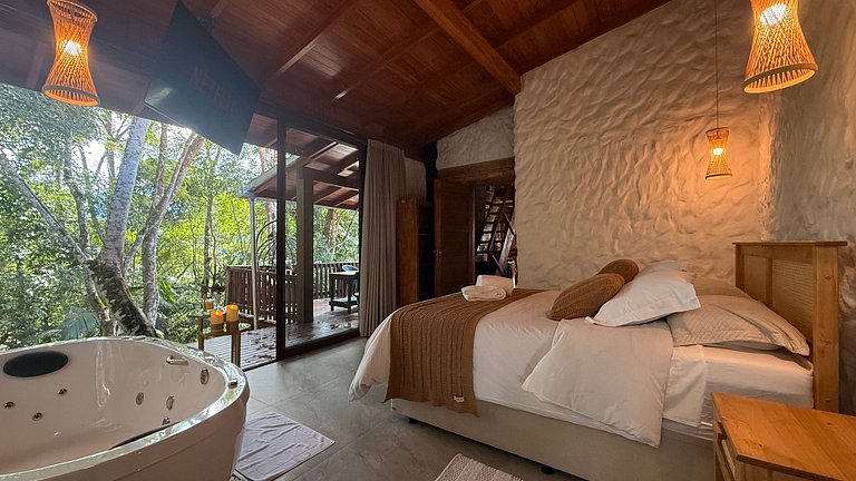 Cabana com sauna vidro e SPA | Nemora Reserva