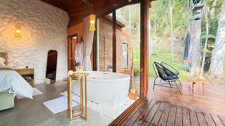 Cabana com sauna vidro e SPA | Nemora Reserva