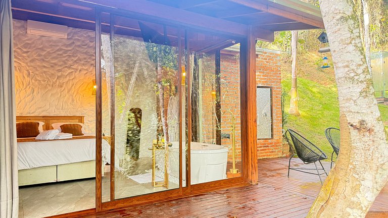 Cabana com sauna vidro e SPA | Nemora Reserva