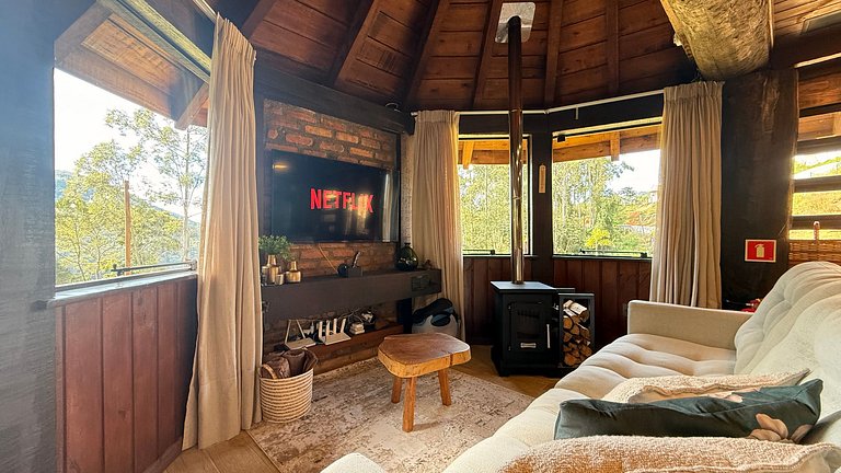Cabana com sauna vidro e SPA | Nemora Reserva