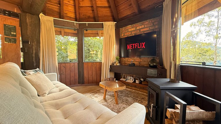 Cabana com sauna vidro e SPA | Nemora Reserva